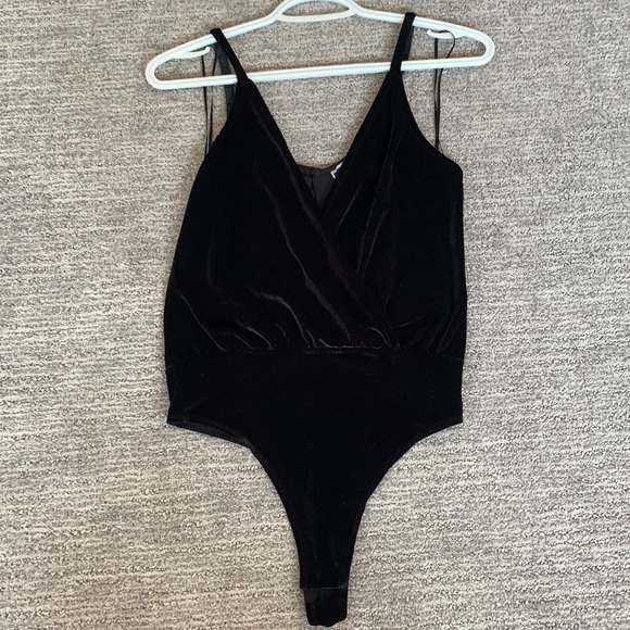 Black Velvet Body Suit - Picture 3 of 3